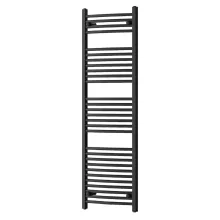HD Standard Black 1400x500 mm íves törölközőszárító radiátor, matt fekete