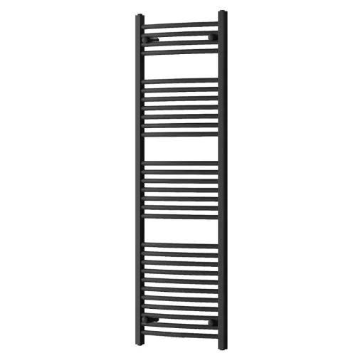 HD Standard Black 1400x500 mm íves törölközőszárító radiátor, matt fekete
