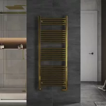 HD Standard Gold 1400x600 mm egyenes törölközőszárító radiátor, fényes arany