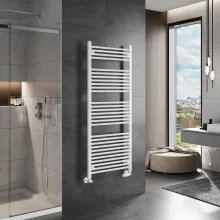 HD Standard White 1400x600 mm egyenes törölközőszárító radiátor, fényes fehér