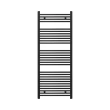 HD Standard Black 1400x600 mm íves törölközőszárító radiátor, matt fekete