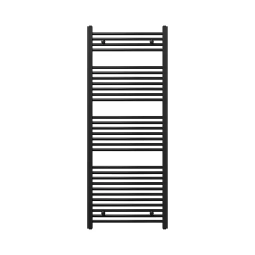 HD Standard Black 1400x600 mm íves törölközőszárító radiátor, matt fekete
