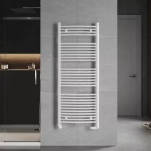 HD Standard White 1400x600 mm íves törölközőszárító radiátor, fényes fehér
