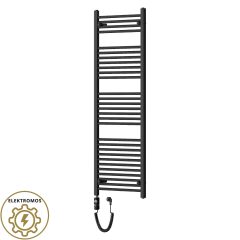   HD Standard Black 1600x500 mm egyenes elektromos törölközőszárító radiátor 600W-os fűtőpatronnal, matt fekete