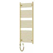HD Standard Gold 1600x500 mm egyenes elektromos törölközőszárító radiátor 600W-os fűtőpatronnal, fényes arany