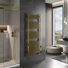 HD Standard Gold 1600x500 mm egyenes törölközőszárító radiátor, fényes arany