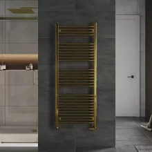 HD Standard Gold 1600x500 mm egyenes törölközőszárító radiátor, fényes arany