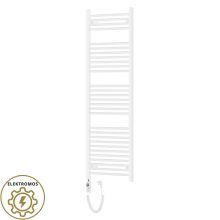 HD Standard White 1600x500 mm egyenes elektromos törölközőszárító radiátor 600W-os fűtőpatronnal, fényes fehér