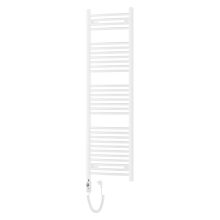 HD Standard White 1600x500 mm íves elektromos törölközőszárító radiátor 600W-os fűtőpatronnal, fényes fehér