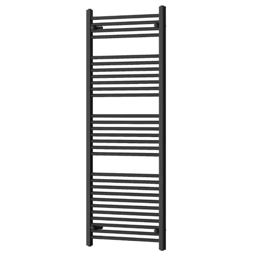 HD Standard Black 1600x600 mm egyenes törölközőszárító radiátor, matt fekete