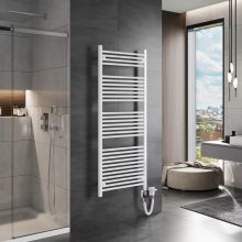 HD Standard White 1600x600 mm egyenes smart elektromos törölközőszárító radiátor 900W-os wifi-s fűtőpatronnal, fényes fehér