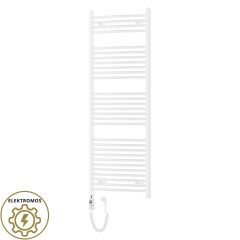   HD Standard White 1600x600 mm íves elektromos törölközőszárító radiátor 900W-os fűtőpatronnal, fényes fehér