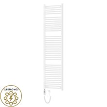 HD Standard White 1800x500 mm egyenes elektromos törölközőszárító radiátor 900W-os fűtőpatronnal, fényes fehér