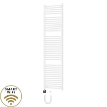 HD Standard White 1800x500 mm egyenes smart elektromos törölközőszárító radiátor 900W-os wifi-s fűtőpatronnal, fényes fehér