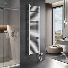 HD Standard White 1800x500 mm egyenes smart elektromos törölközőszárító radiátor 900W-os wifi-s fűtőpatronnal, fényes fehér