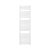 HD Standard White 1800x500 mm íves elektromos törölközőszárító radiátor, fényes fehér
