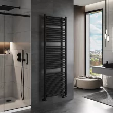 HD Standard Black 1800x600 mm egyenes törölközőszárító radiátor, matt fekete