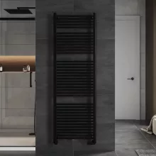 HD Standard Black 1800x600 mm egyenes törölközőszárító radiátor, matt fekete