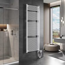 HD Standard White 1800x600 mm egyenes smart elektromos törölközőszárító radiátor 900W-os wifi-s fűtőpatronnal, fényes fehér