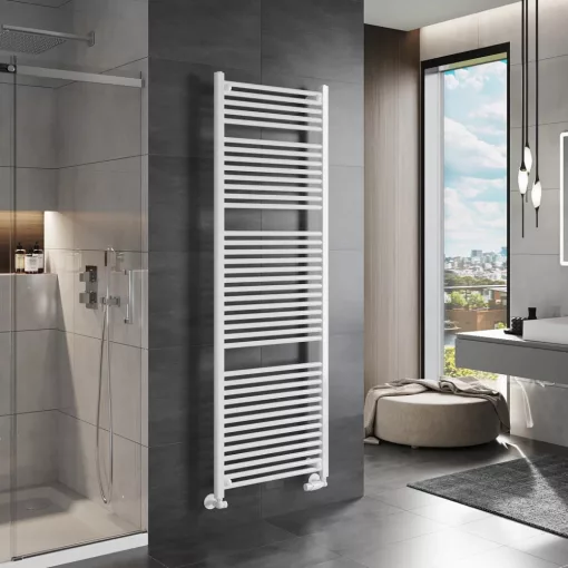 HD Standard White 1800x600 mm egyenes törölközőszárító radiátor, fényes fehér