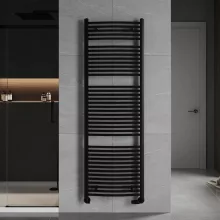 HD Standard Black 1800x600 mm íves törölközőszárító radiátor, matt fekete