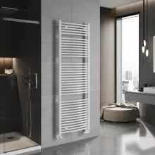 HD Standard White 1800x600 mm íves törölközőszárító radiátor, fényes fehér