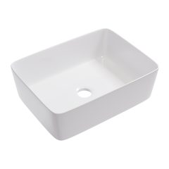   HD Nadia White 41 cm széles pultra ültethető hófehér porcelán mosdótál