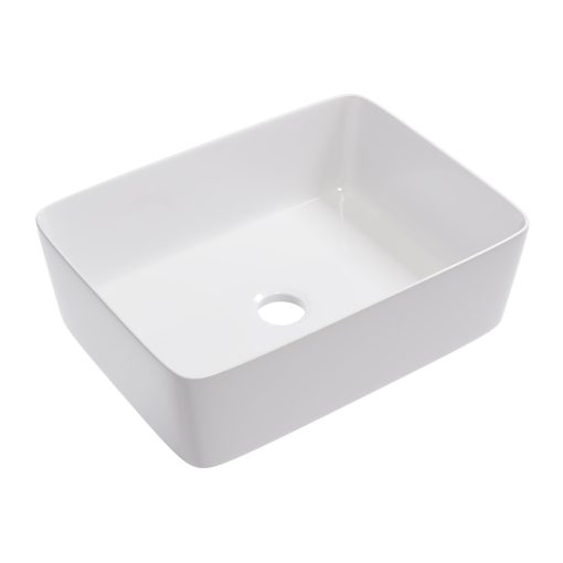 HD Nadia White 41 cm széles pultra ültethető hófehér porcelán mosdótál