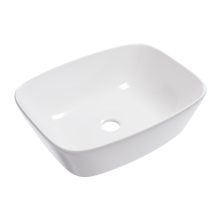 HD Infinity White 50 cm széles pultra ültethető hófehér porcelán mosdótál