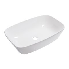   HD Infinity White 60 cm széles pultra ültethető hófehér porcelán mosdótál