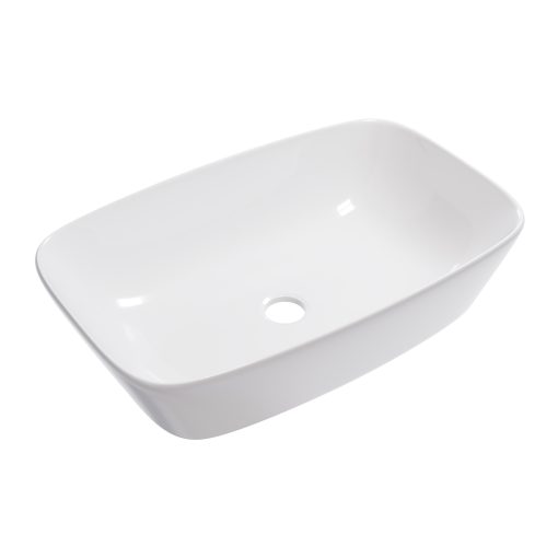 HD Infinity White 60 cm széles pultra ültethető hófehér porcelán mosdótál