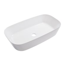 HD Infinity White 70 cm széles pultra ültethető hófehér porcelán mosdótál