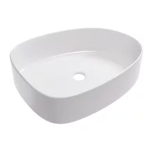 HD Elips White 55 cm széles pultra ültethető hófehér porcelán mosdótál