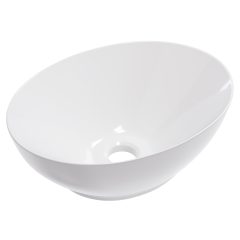   HD Emily White 40 cm széles pultra ültethető fényes fehér porcelán mosdótál