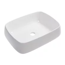 HD Terra White 56 cm széles pultra ültethető hófehér porcelán mosdótál