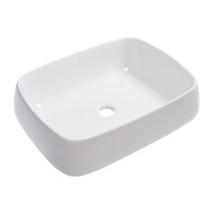   HD Terra White 56 cm széles pultra ültethető hófehér porcelán mosdótál