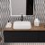 HD Terra White 56 cm széles pultra ültethető hófehér porcelán mosdótál