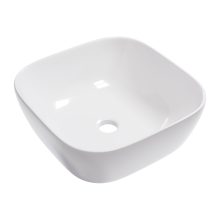 HD Daisy White 42 cm széles pultra ültethető hófehér porcelán mosdótál