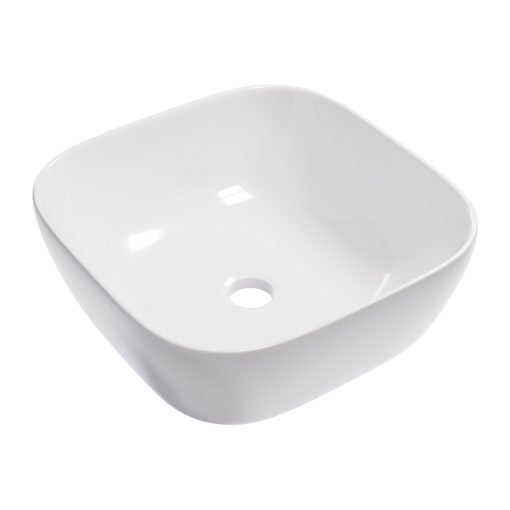 HD Daisy White 42 cm széles pultra ültethető hófehér porcelán mosdótál