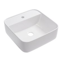 HD Olivia White 40 cm széles pultra ültethető hófehér porcelán mosdótál