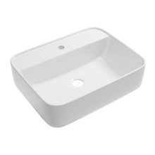 HD Olivia White 50 cm széles pultra ültethető hófehér porcelán mosdótál