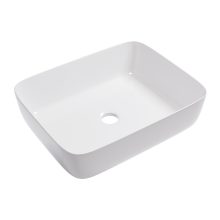 HD Enzo White 50 cm széles pultra ültethető hófehér porcelán mosdótál