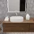   HD Luna Matt White 50 cm széles pultra ültethető matt fehér porcelán mosdótál