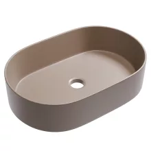 HD Luna Matt Cappucino 50 cm széles pultra ültethető matt cappucino porcelán mosdótál