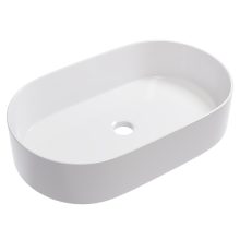 HD Luna White 60 cm széles pultra ültethető hófehér porcelán mosdótál