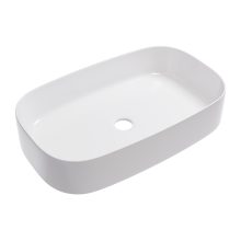 HD Siena White 61 cm széles pultra ültethető hófehér porcelán mosdótál
