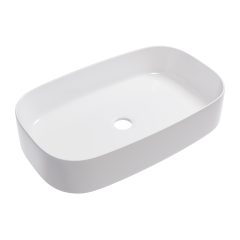   HD Siena White 61 cm széles pultra ültethető hófehér porcelán mosdótál