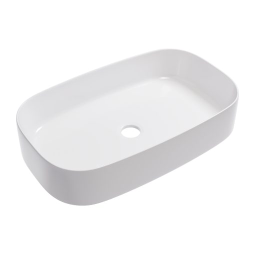 HD Siena White 61 cm széles pultra ültethető hófehér porcelán mosdótál