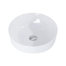 HD Lily White 42 cm széles pultra ültethető hófehér porcelán mosdótál