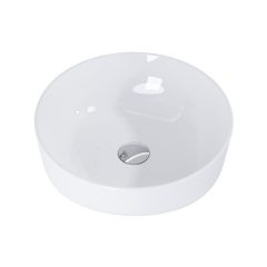   HD Lily White 42 cm széles pultra ültethető hófehér porcelán mosdótál